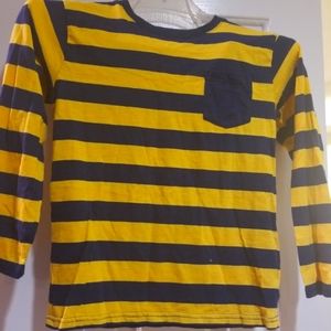 Boys yellow and blue shirt